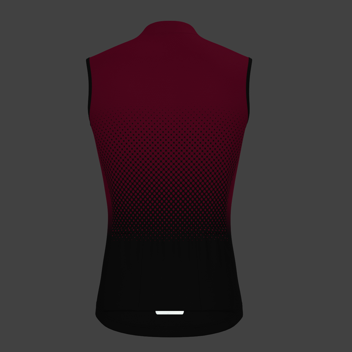 Polka Dot Gradient Men's Sleeveless Cycling Jersey - Jester Red