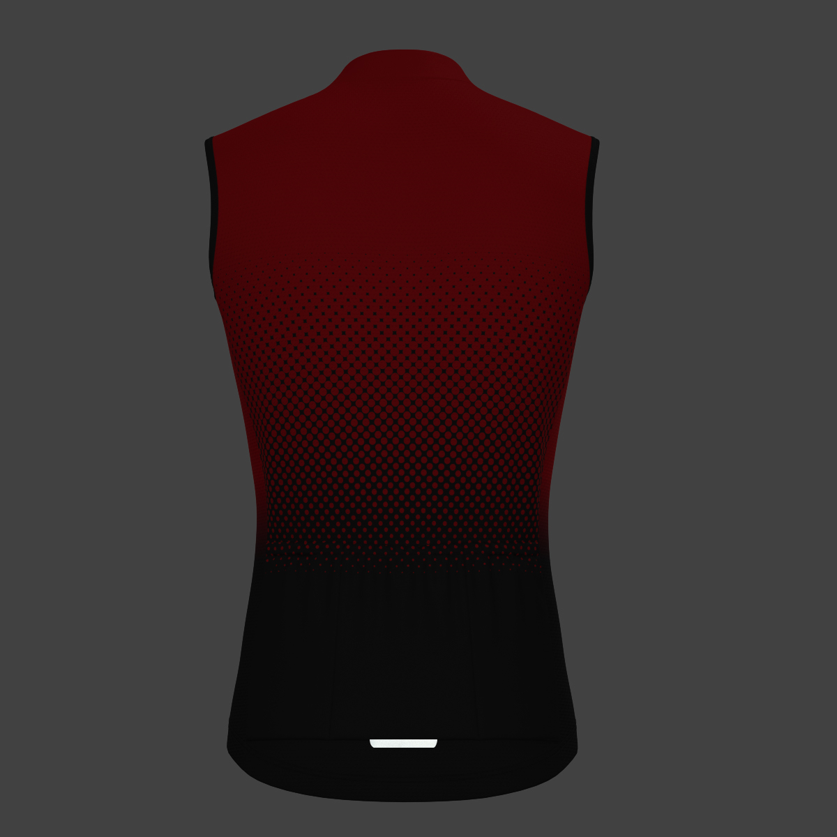Polka Dot Gradient Men's Sleeveless Cycling Jersey - Red