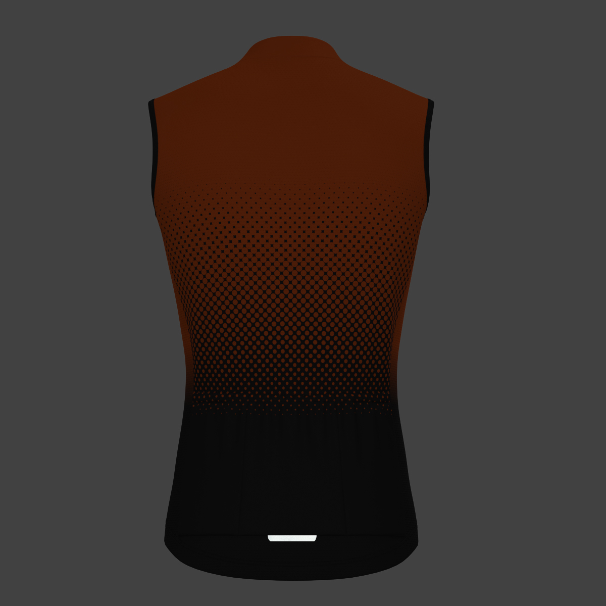 Polka Dot Gradient Men's Sleeveless Cycling Jersey - Tangerine