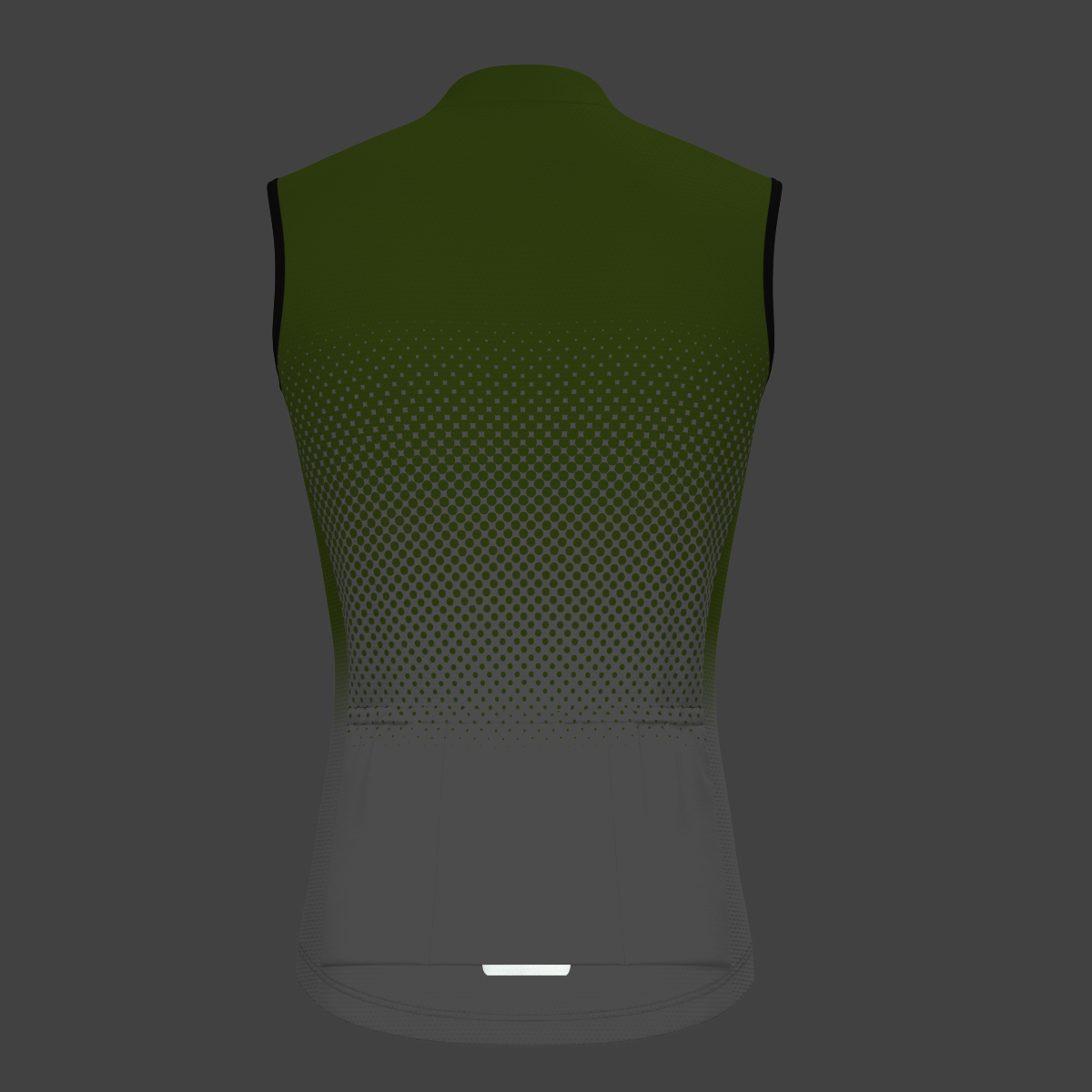 Polka Dot Gradient Men's Sleeveless Cycling Jersey - Wasabi