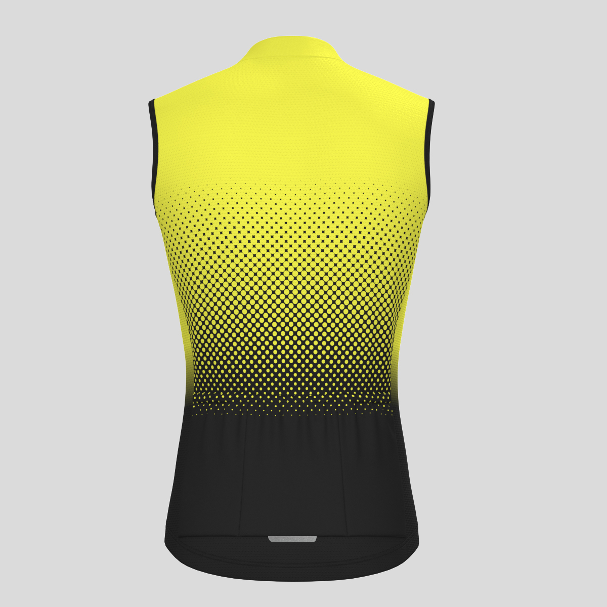 Polka Dot Gradient Men's Sleeveless Cycling Jersey - Yellow