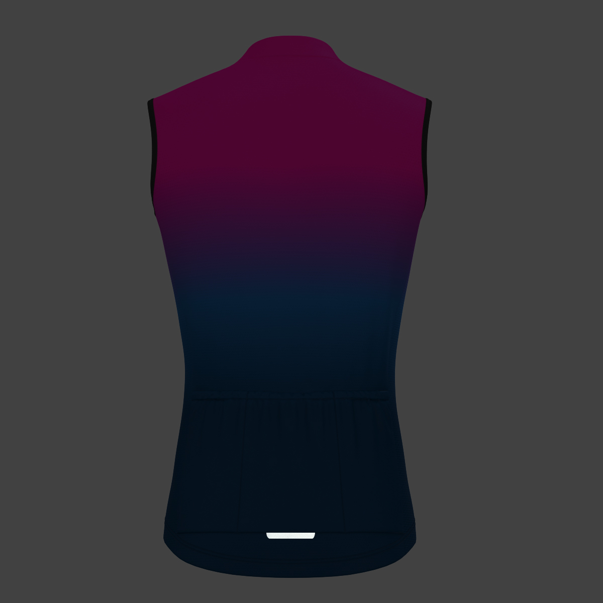 Men's Minimal Gradient Sleeveless Cycling Jersey - Magenta
