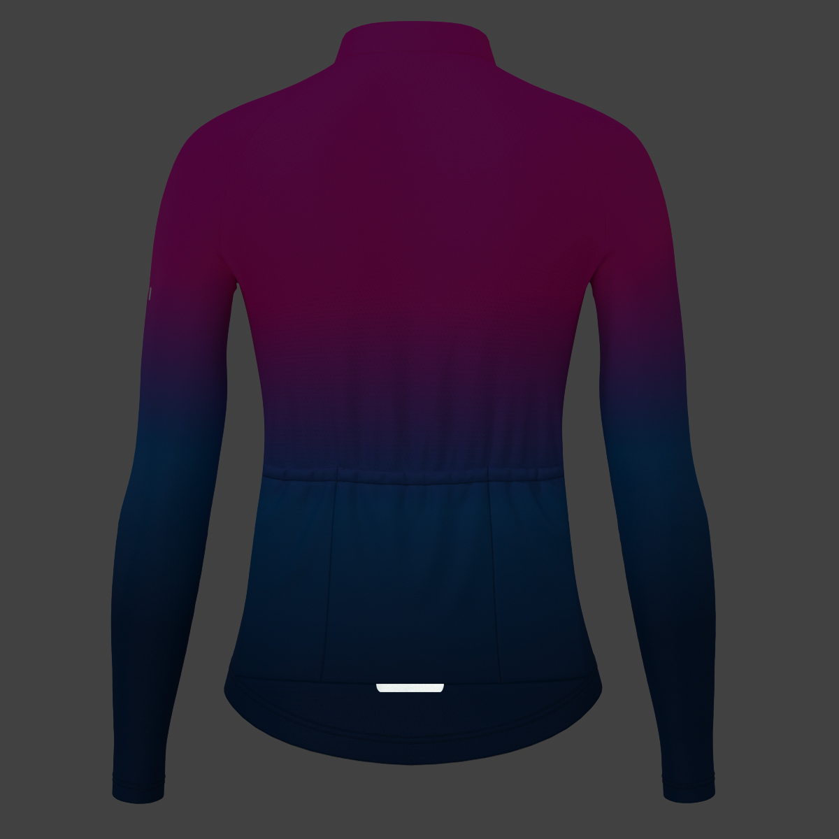Women's Minimal Gradient LS Cycling Jersey - Magenta