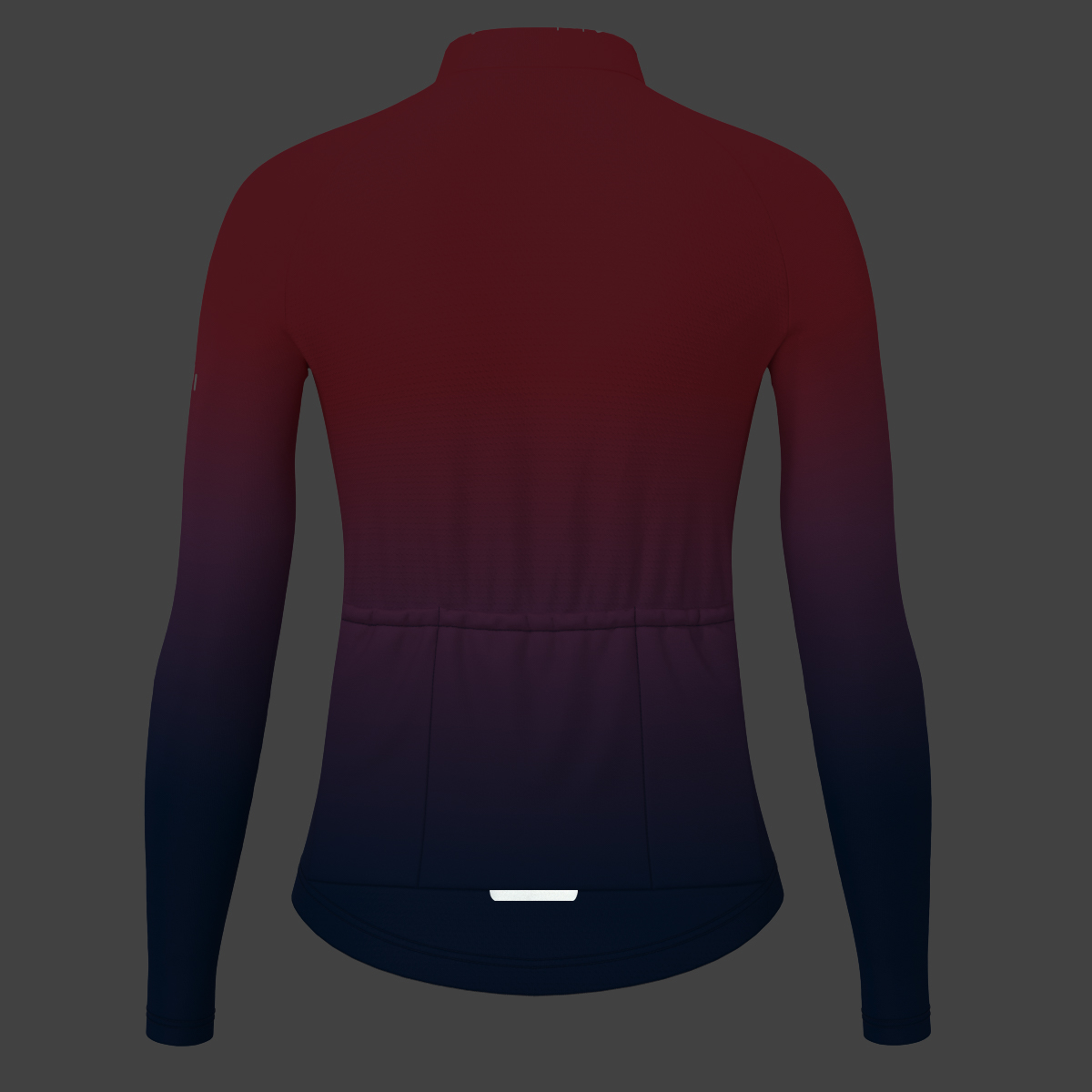 Women's Minimal Gradient LS Cycling Jersey - Volcano
