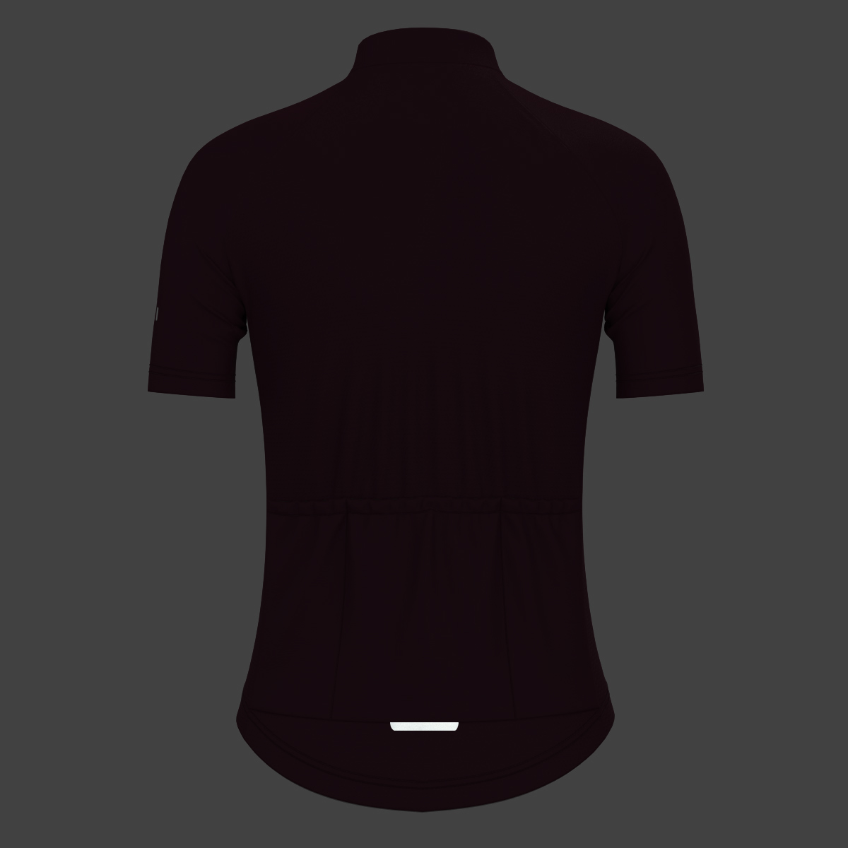 Minimal Solid Women's Cycling Jersey - Burgundy