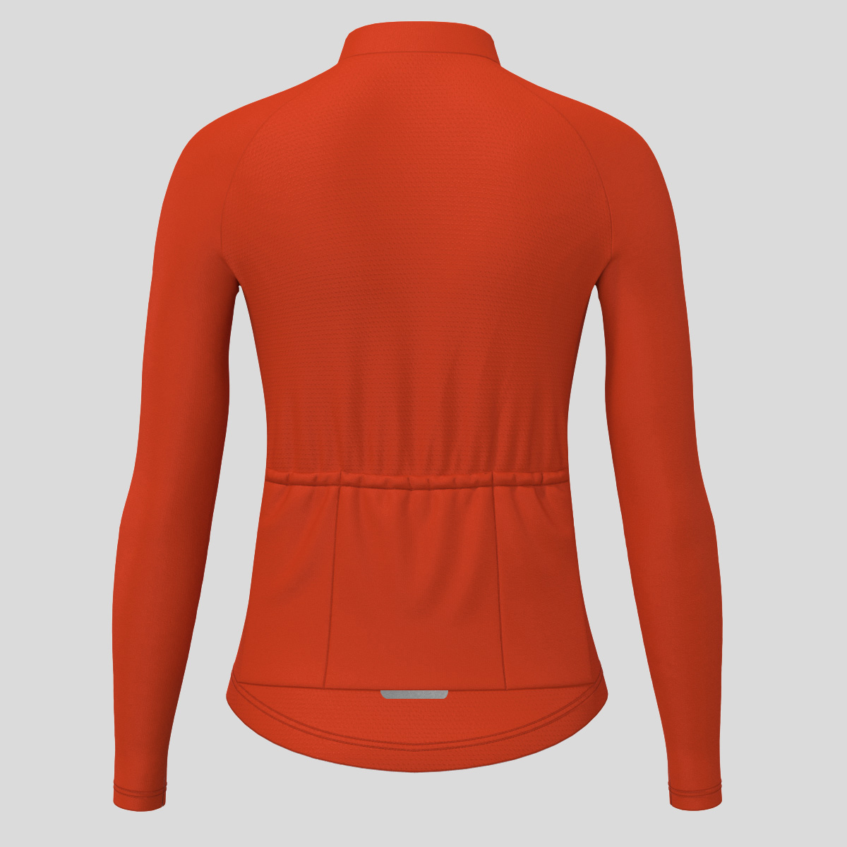Women's Minimal Solid LS Cycling Jersey - Brick