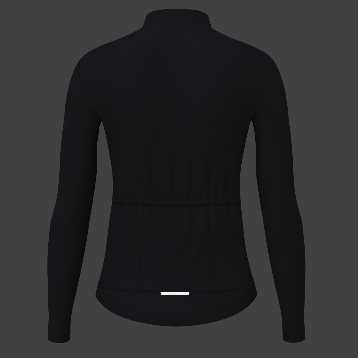 Women's Minimal Solid LS Cycling Jersey - Graphite