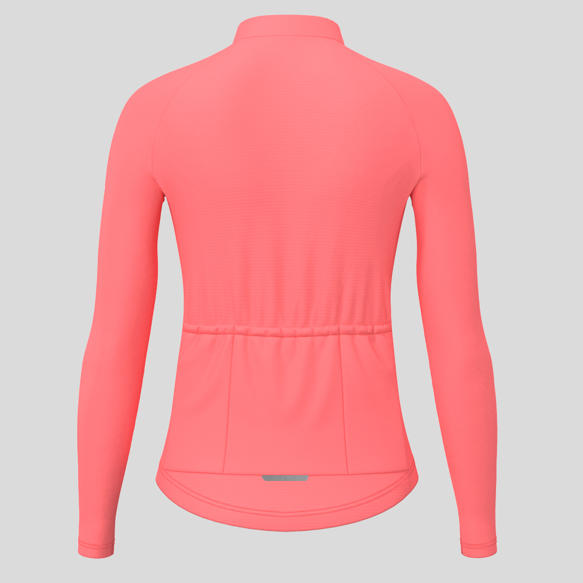 Women's Minimal Solid LS Cycling Jersey - Guava