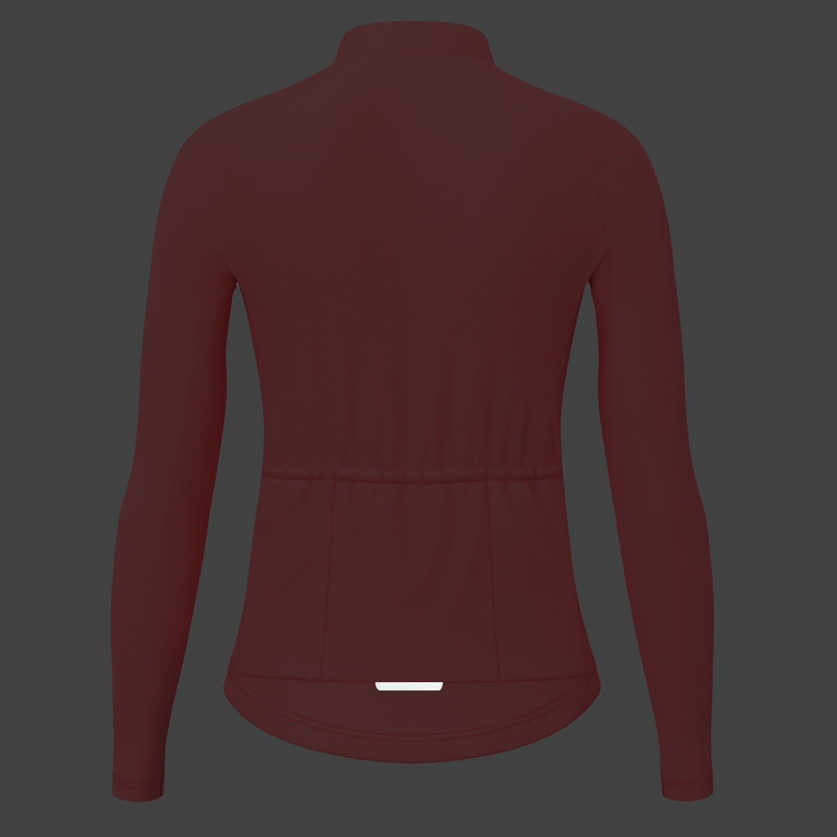 Women's Minimal Solid LS Cycling Jersey - Guava
