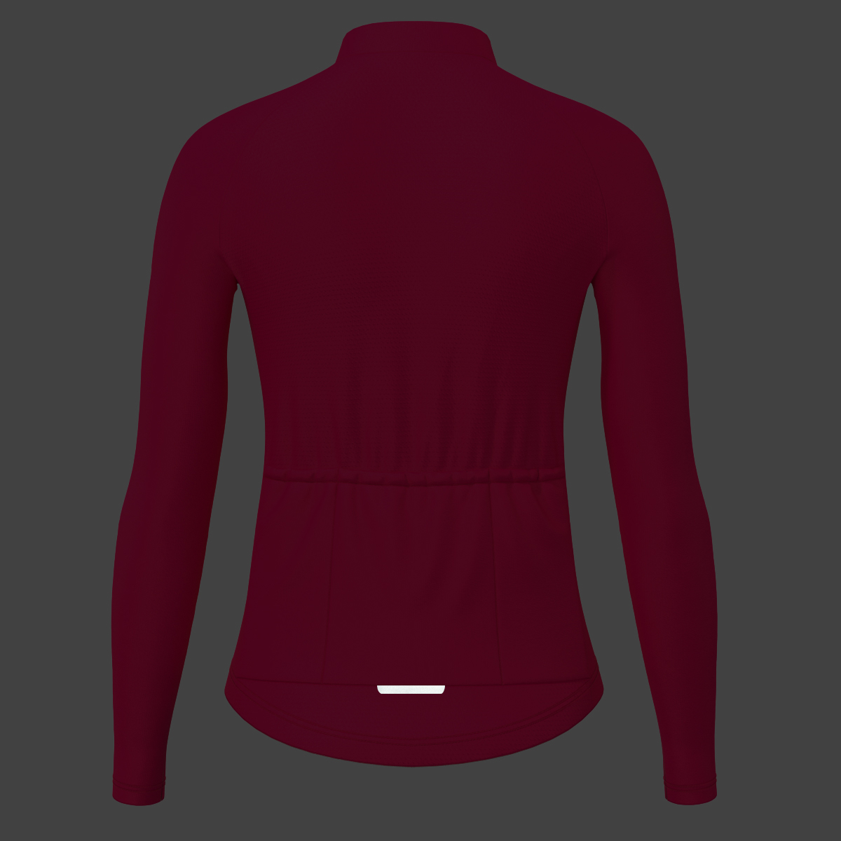 Women's Minimal Solid LS Cycling Jersey - Jester Red