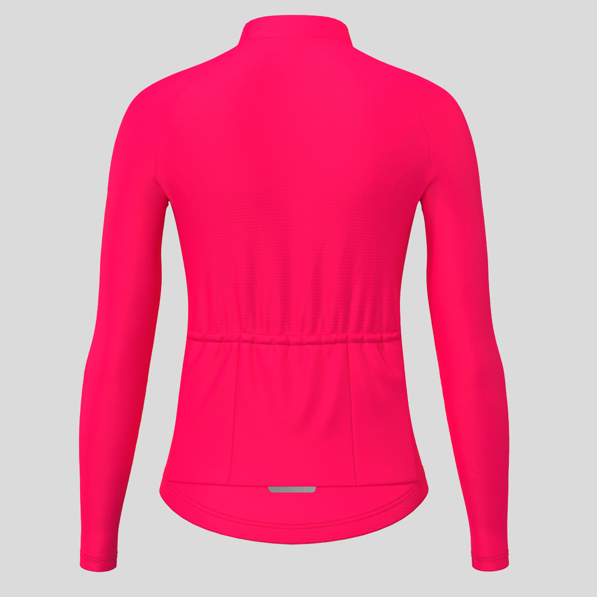 Women's Minimal Solid LS Cycling Jersey - Jester Red