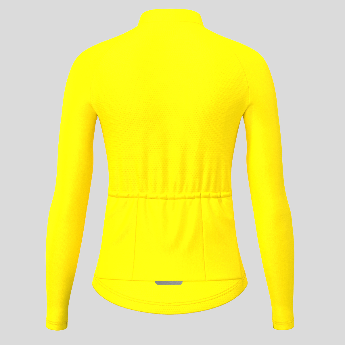 Women's Minimal Solid LS Cycling Jersey - Maize
