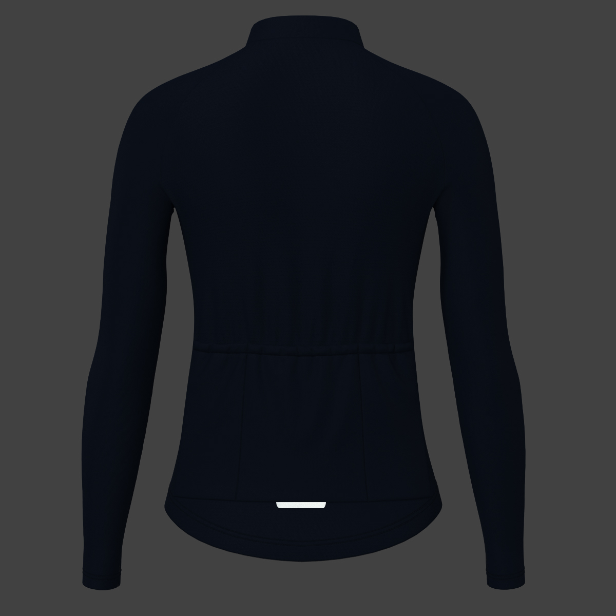 Women's Minimal Solid LS Cycling Jersey - Navy