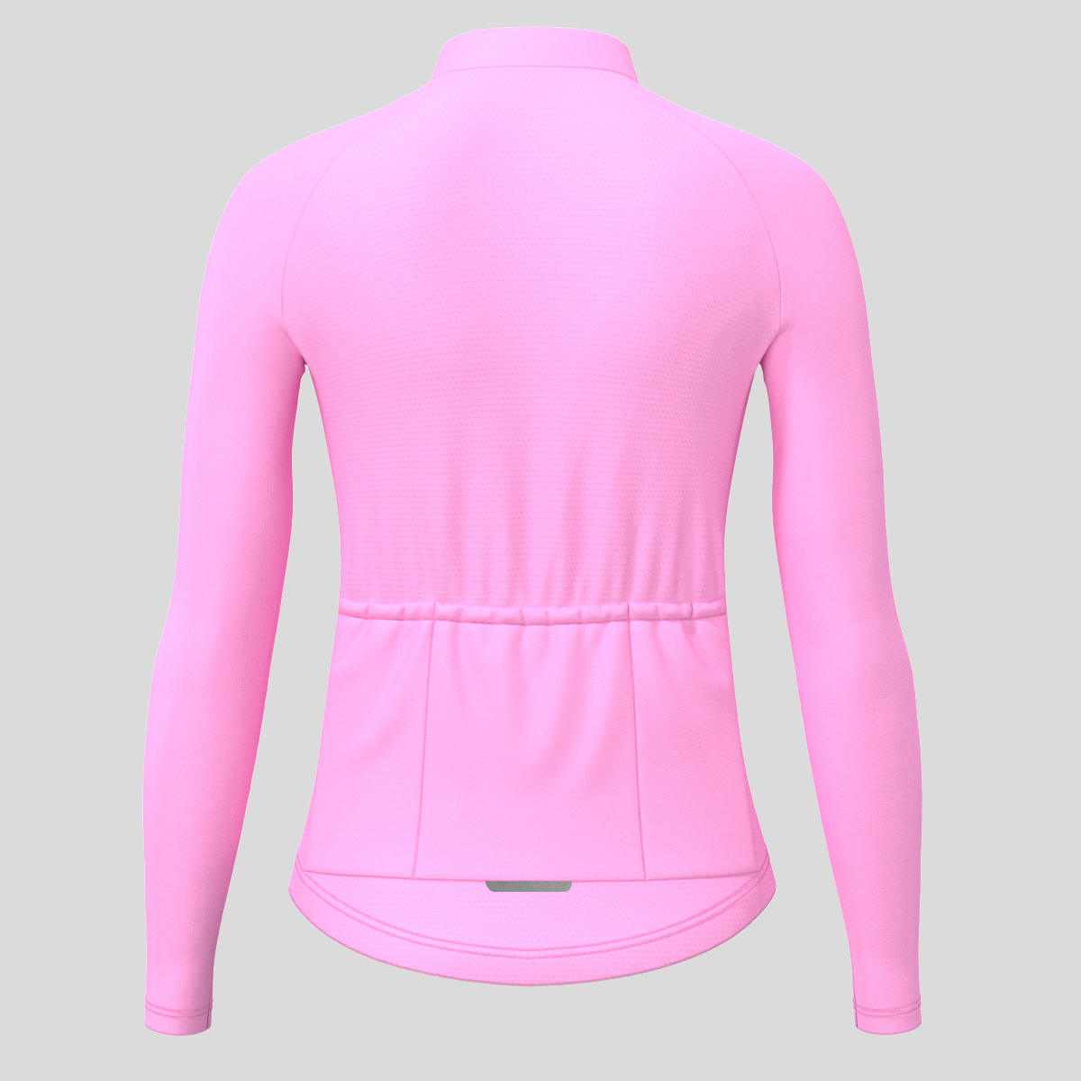 Women's Minimal Solid LS Cycling Jersey - Neo Pink