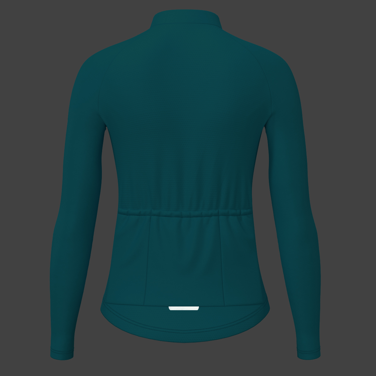 Women's Minimal Solid LS Cycling Jersey - Ocean