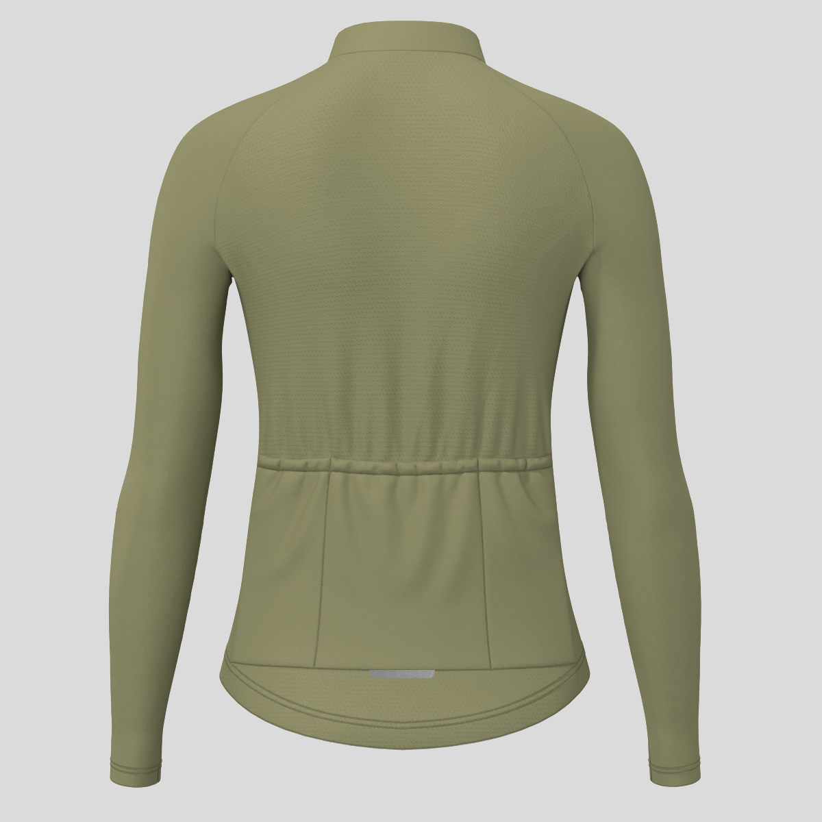 Women's Minimal Solid LS Cycling Jersey - Olive
