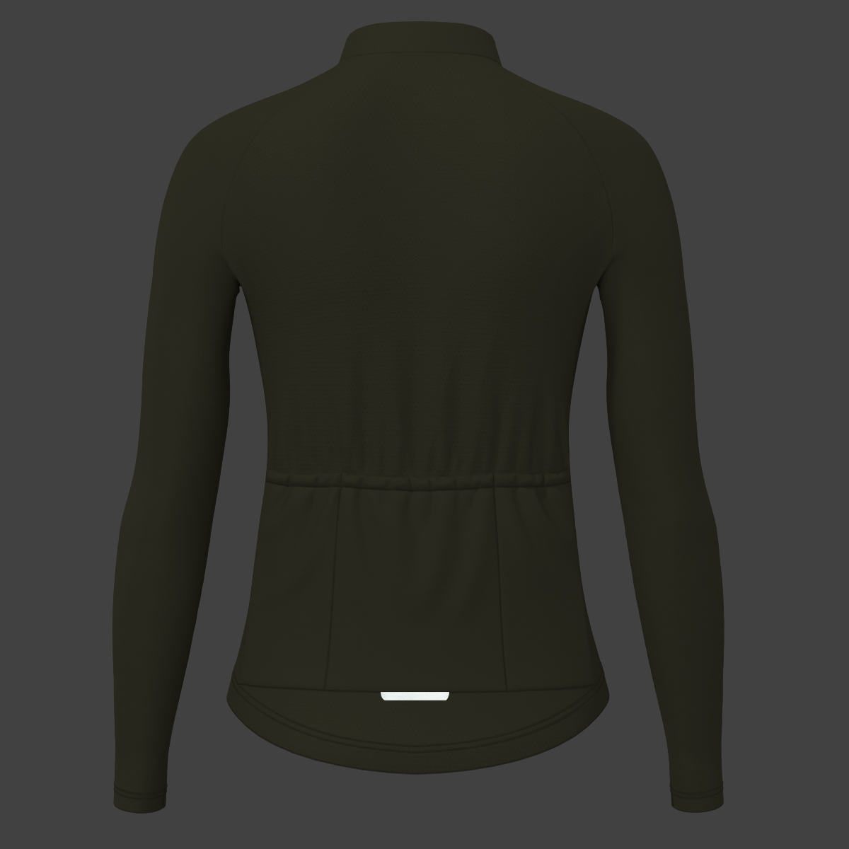 Women's Minimal Solid LS Cycling Jersey - Olive