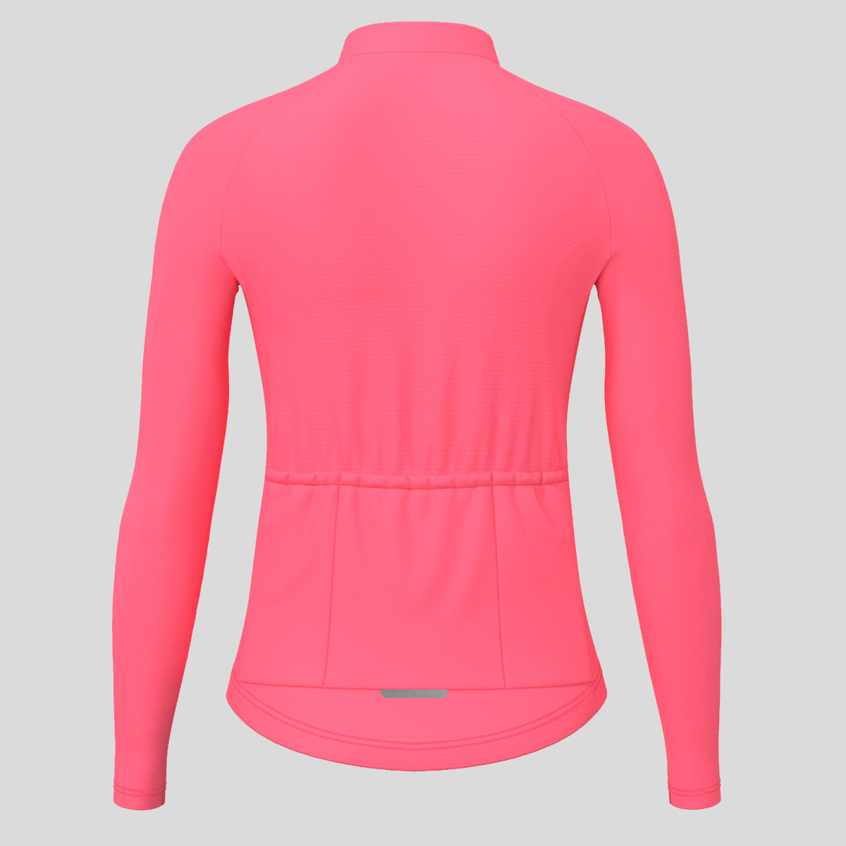 Women's Minimal Solid LS Cycling Jersey - Pink