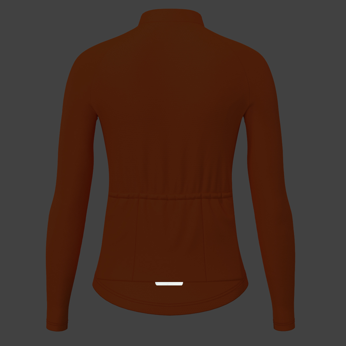 Women's Minimal Solid LS Cycling Jersey - Tangerine