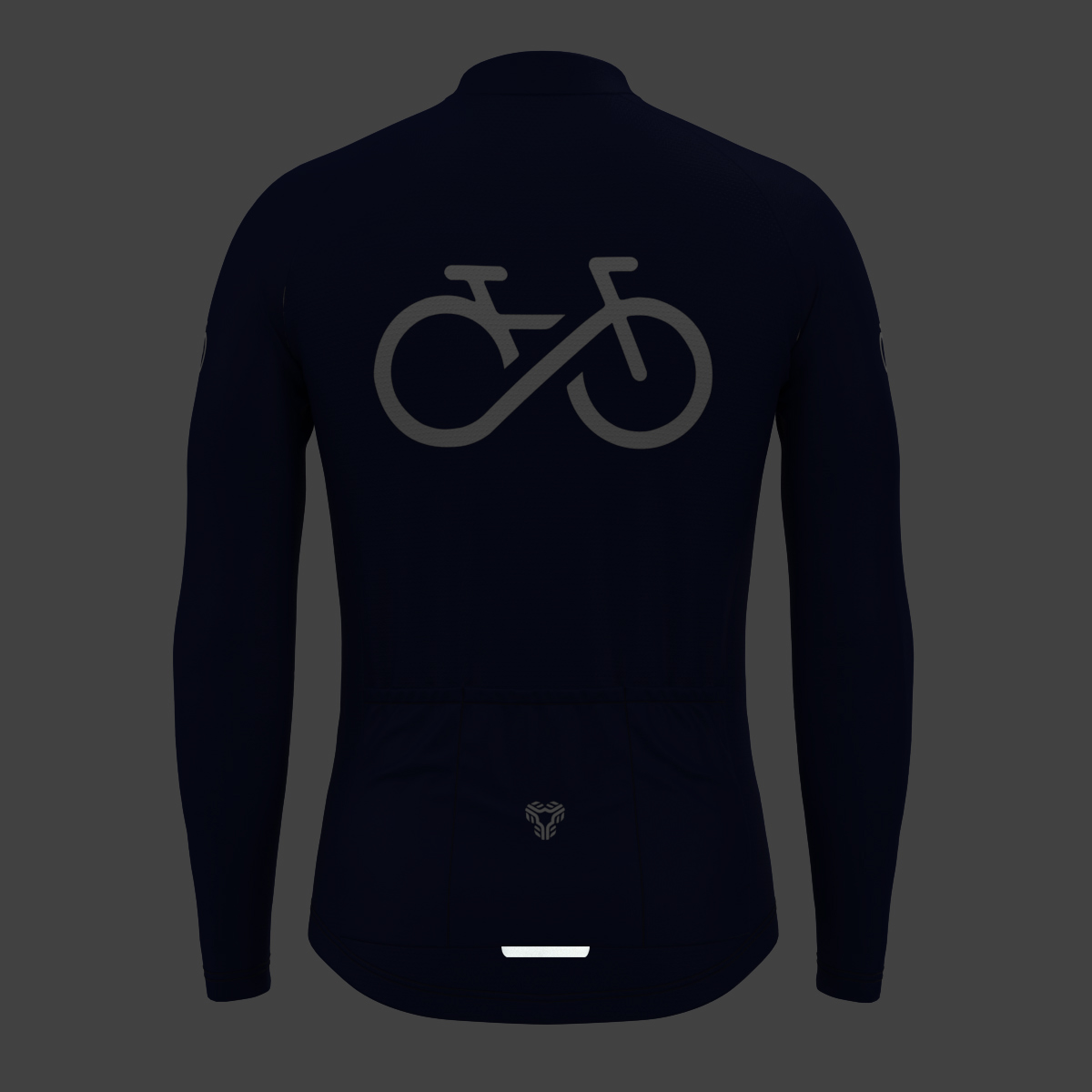 Bike Forever Men's LS Cycling Jersey - Ink