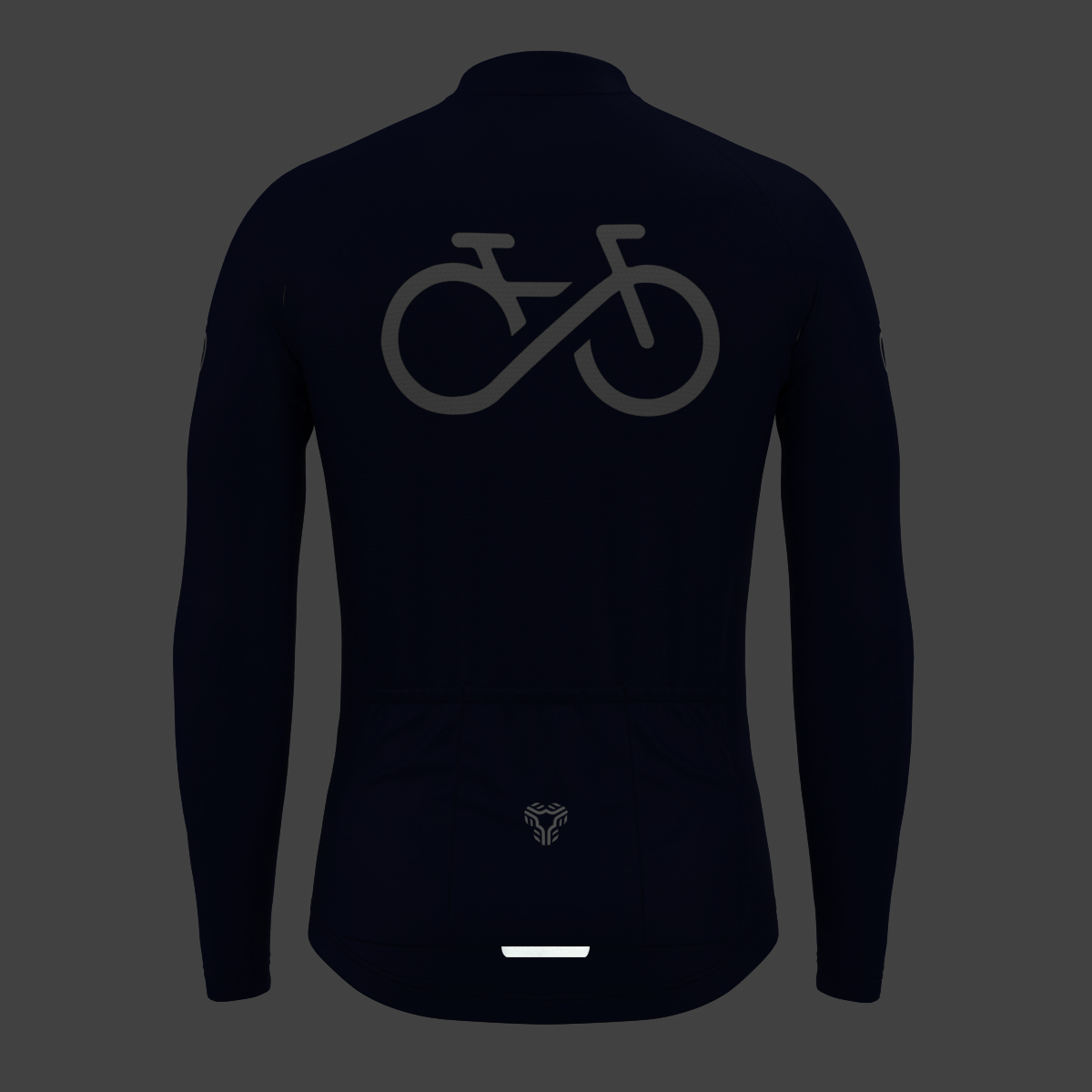 Men's Ride Forever LS Cycling Jersey - Ink