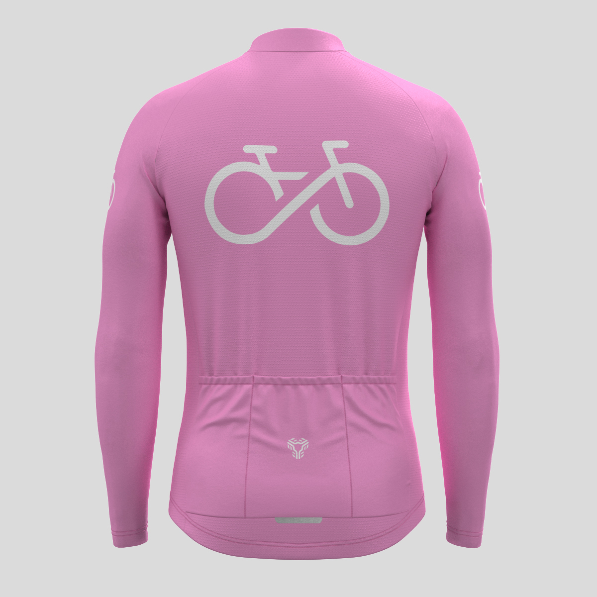 Men's Ride Forever LS Cycling Jersey - Neo Pink