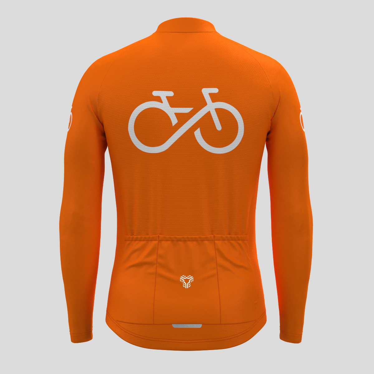 Men's Ride Forever LS Cycling Jersey - Orange