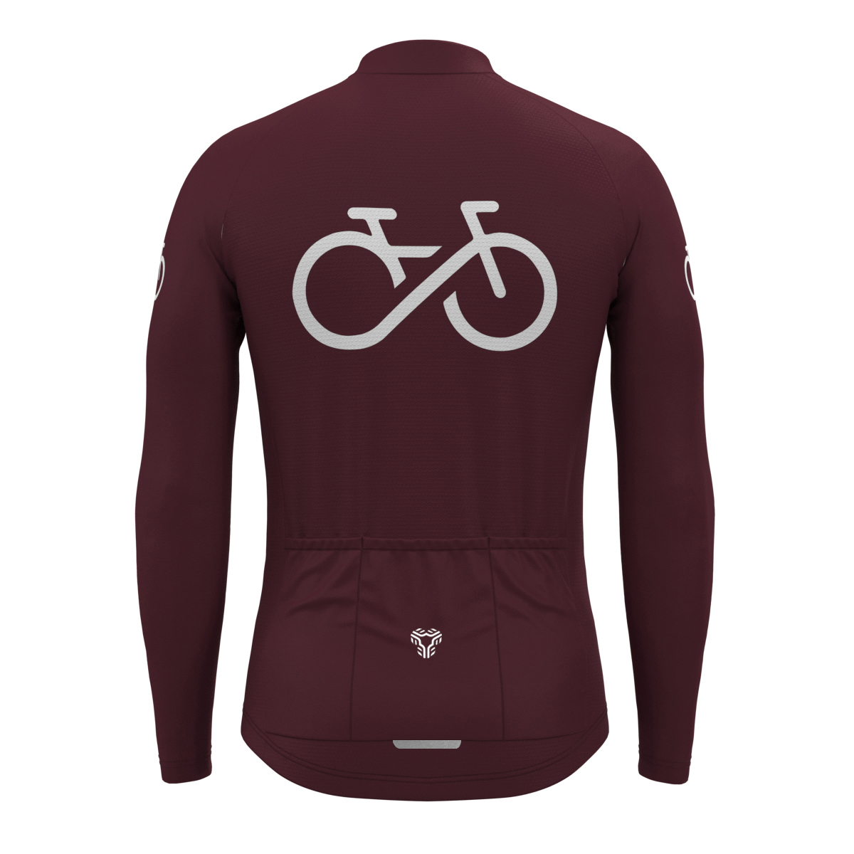Men's Ride Forever LS Cycling Jersey - Plum