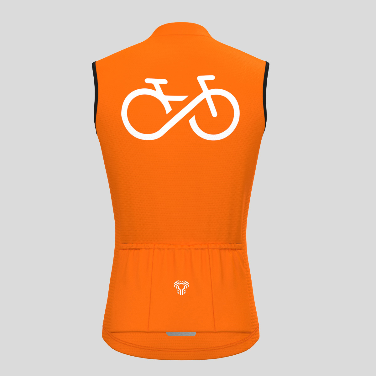 Men's Ride Forever Sleeveless Cycling Jersey - Orange