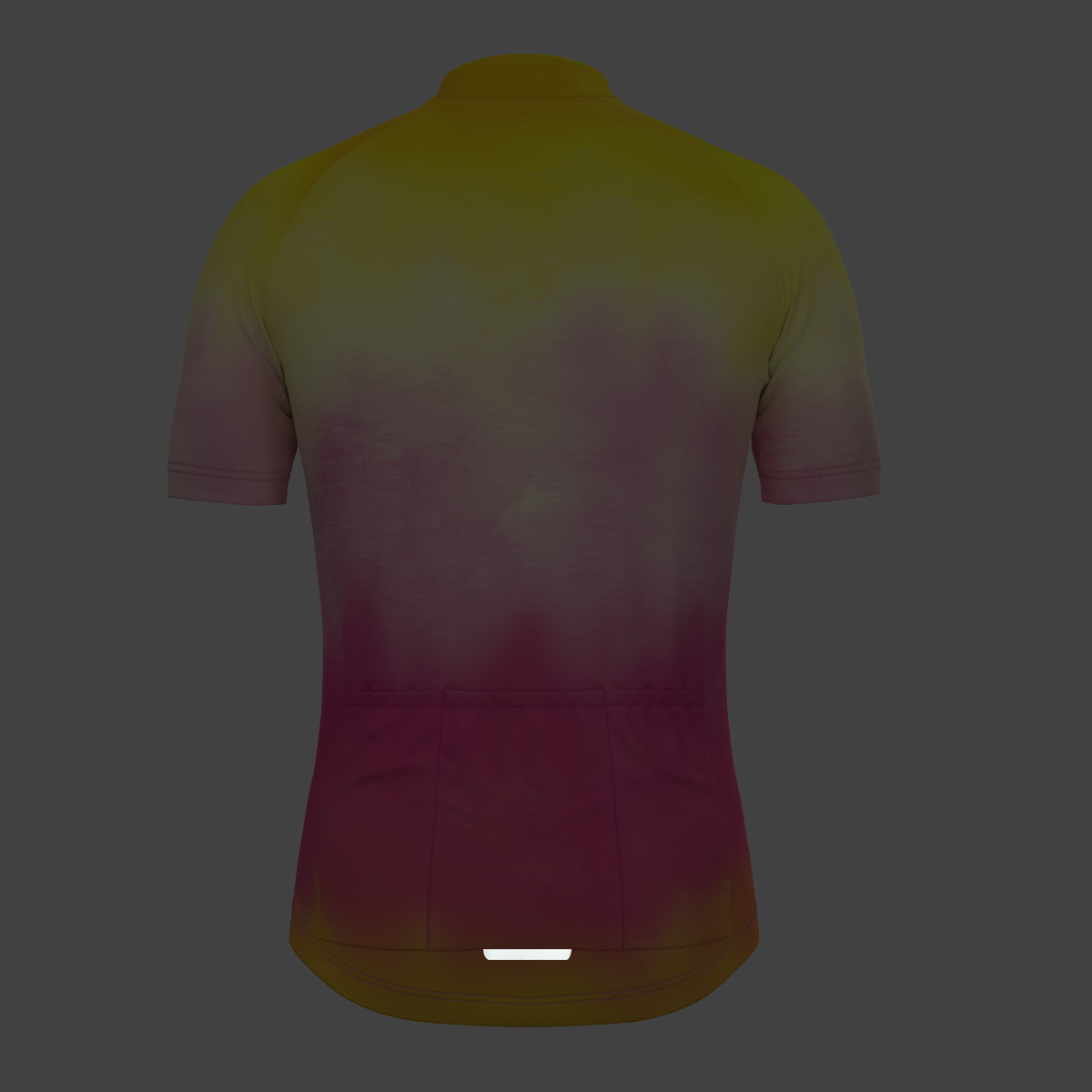 Tie Dye Fade Men's Cycling Jersey - Yellow/Red