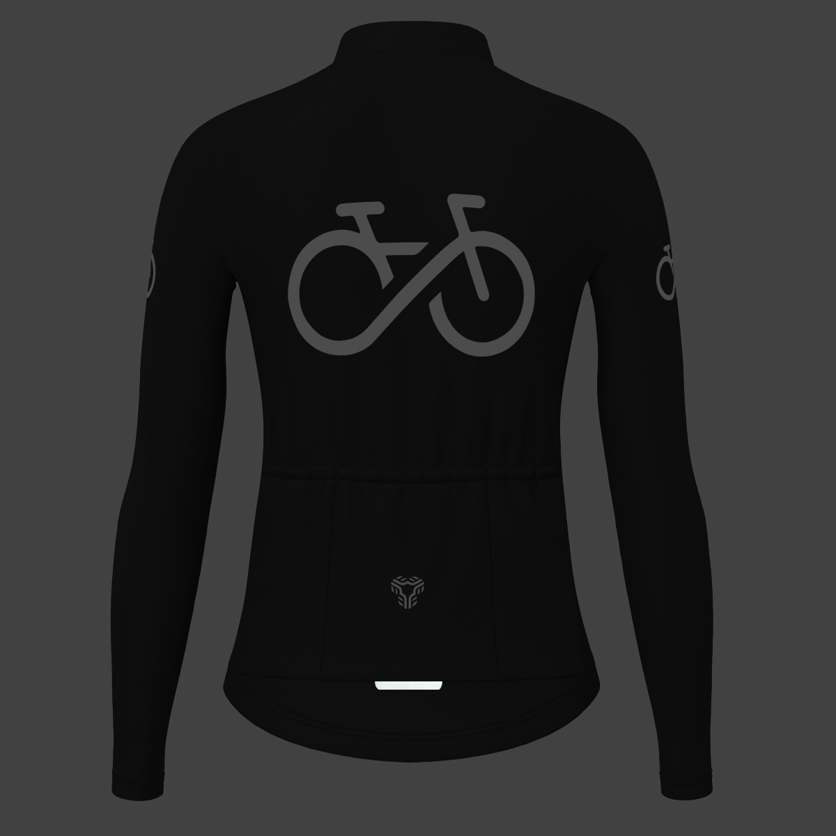 Ride Forever Women's LS Cycling Jersey - Black