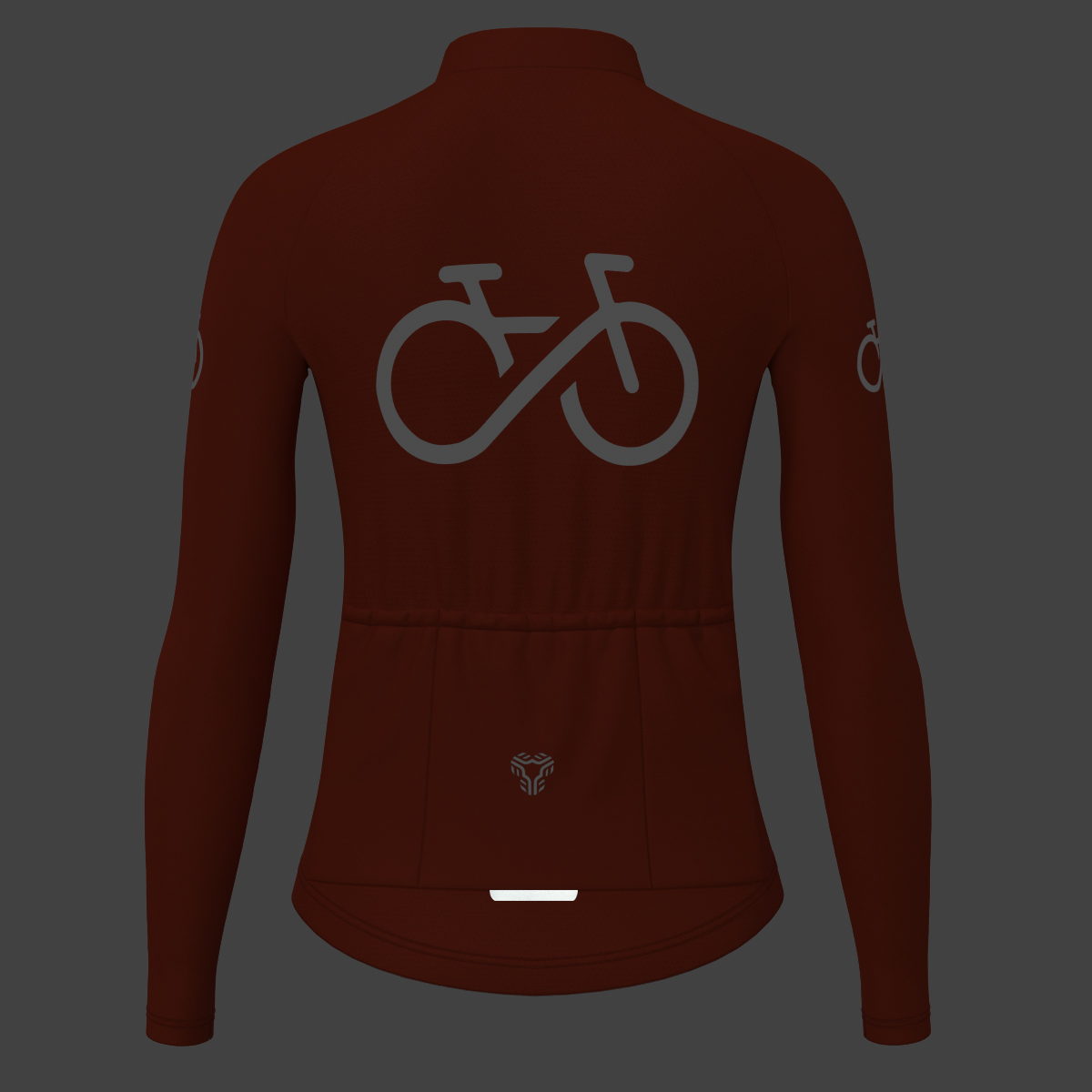 Ride Forever Women's LS Cycling Jersey - Brick
