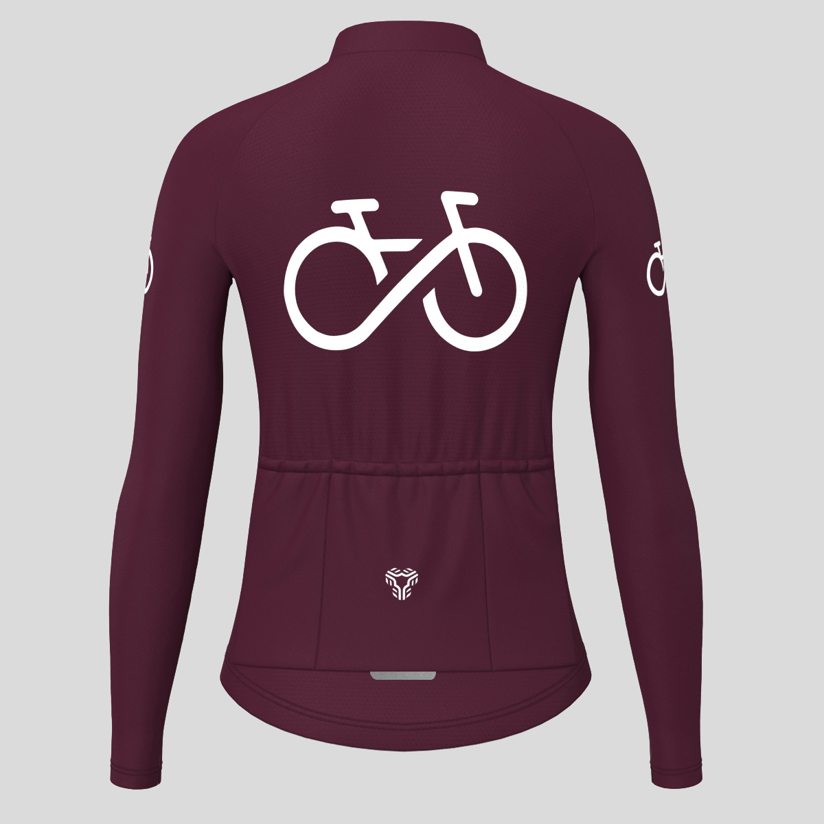 Ride Forever Women's LS Cycling Jersey - Burgundy