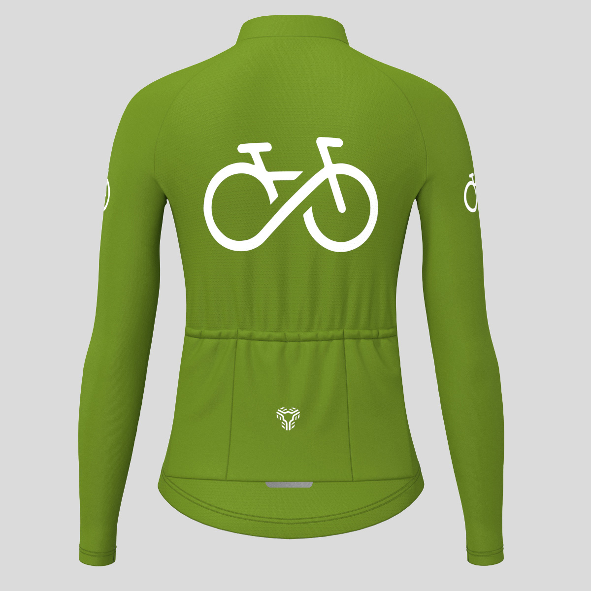 Bike Forever Women's LS Cycling Jersey - Forest