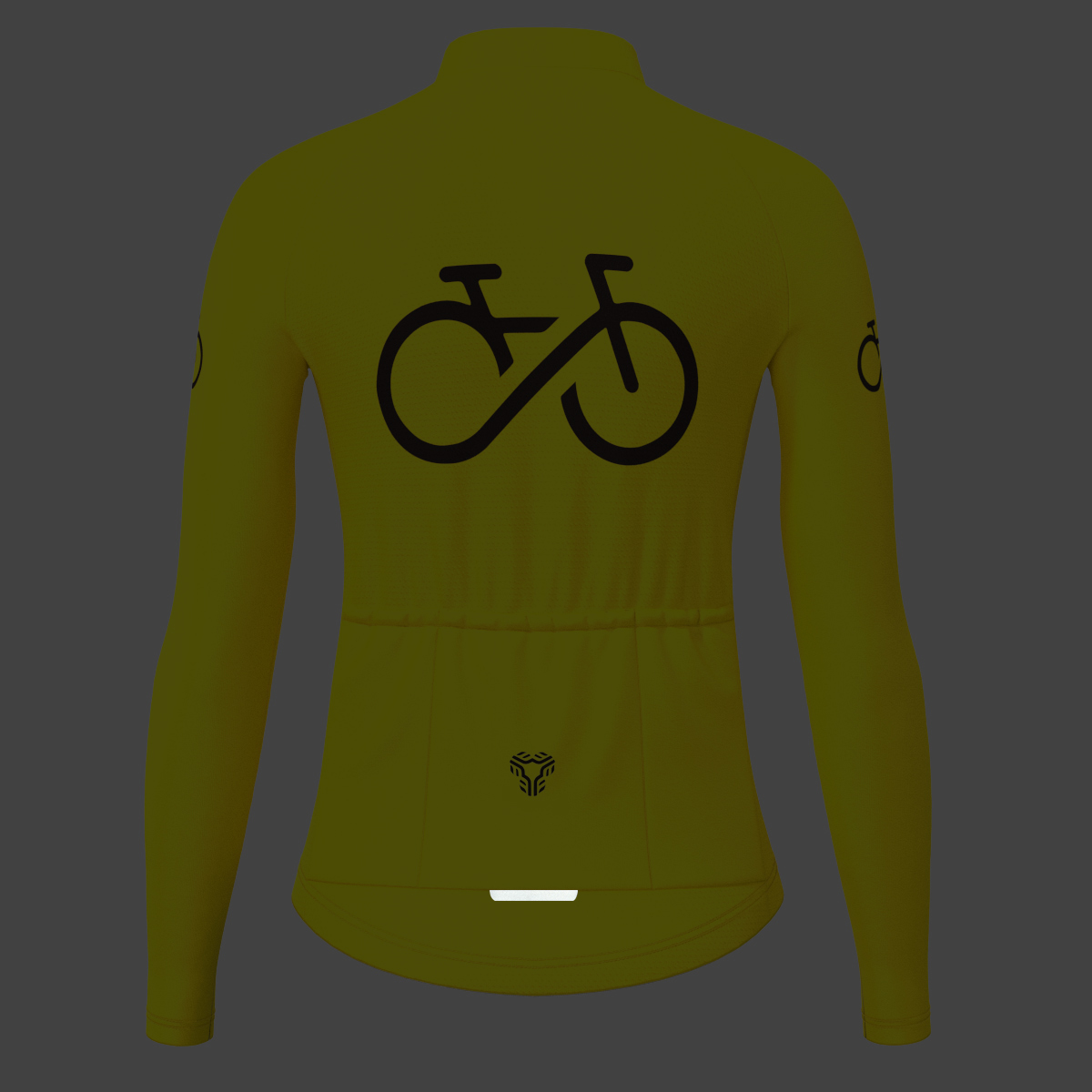 Bike Forever Women's LS Cycling Jersey - Maize