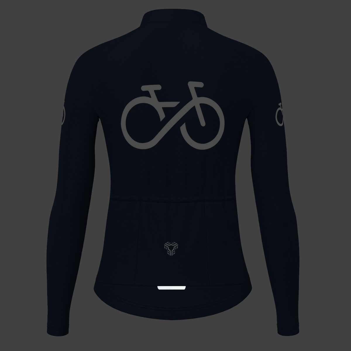 Ride Forever Women's LS Cycling Jersey - Navy
