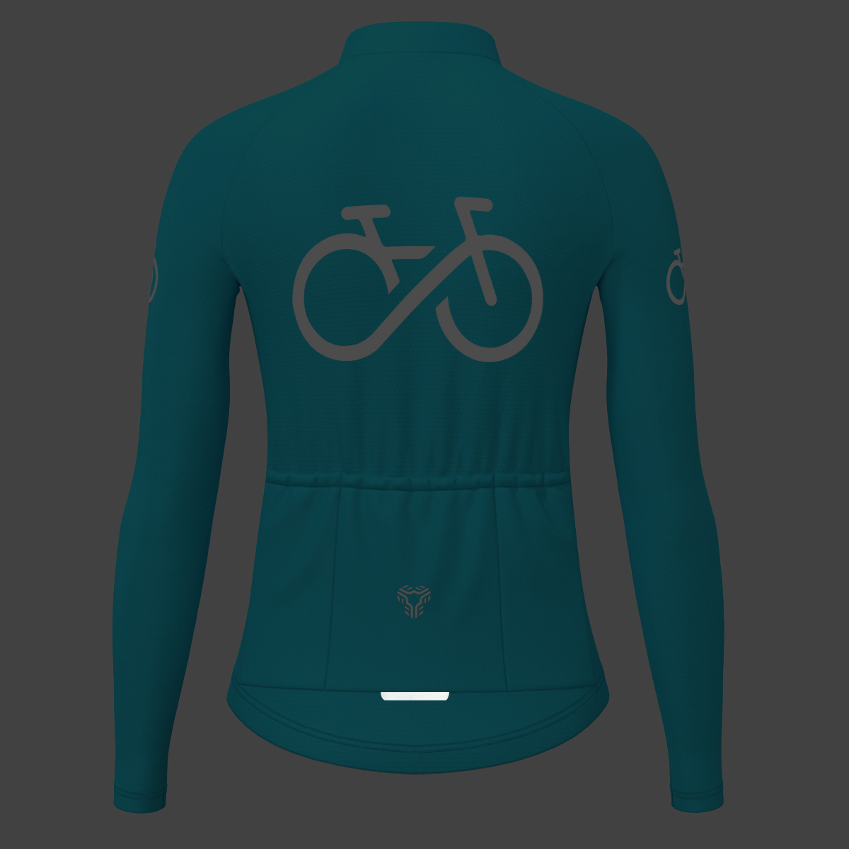 Bike Forever Women's LS Cycling Jersey - Ocean