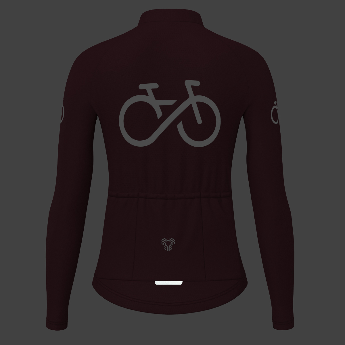 Ride Forever Women's LS Cycling Jersey - Plum