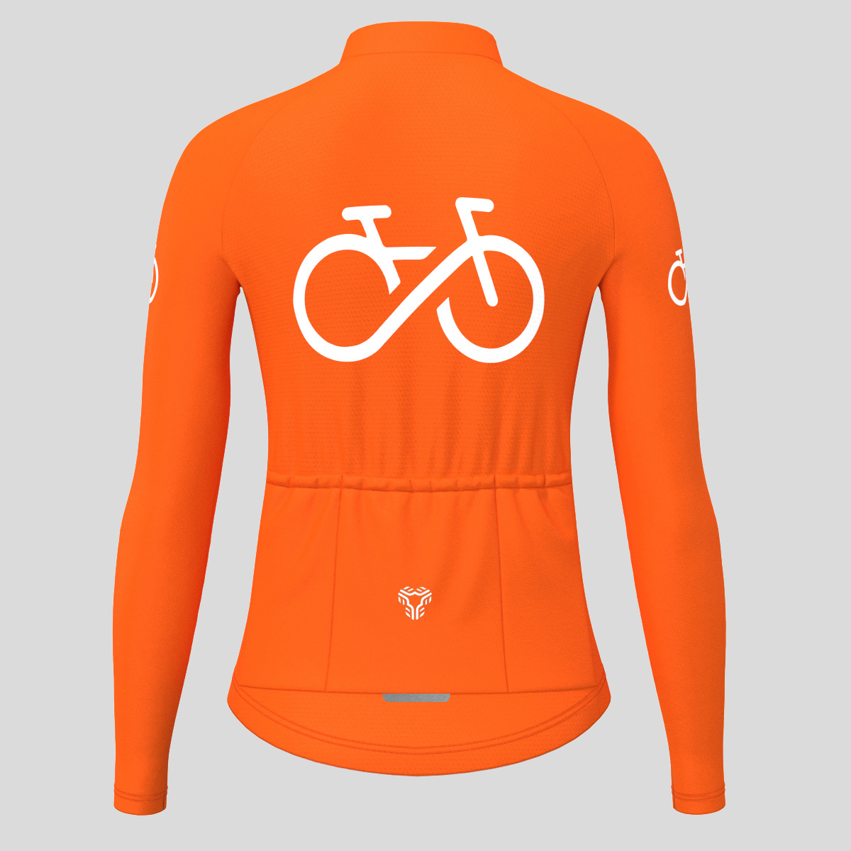 Bike Forever Women's LS Cycling Jersey - Tangerine