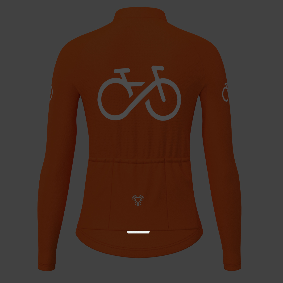 Bike Forever Women's LS Cycling Jersey - Tangerine