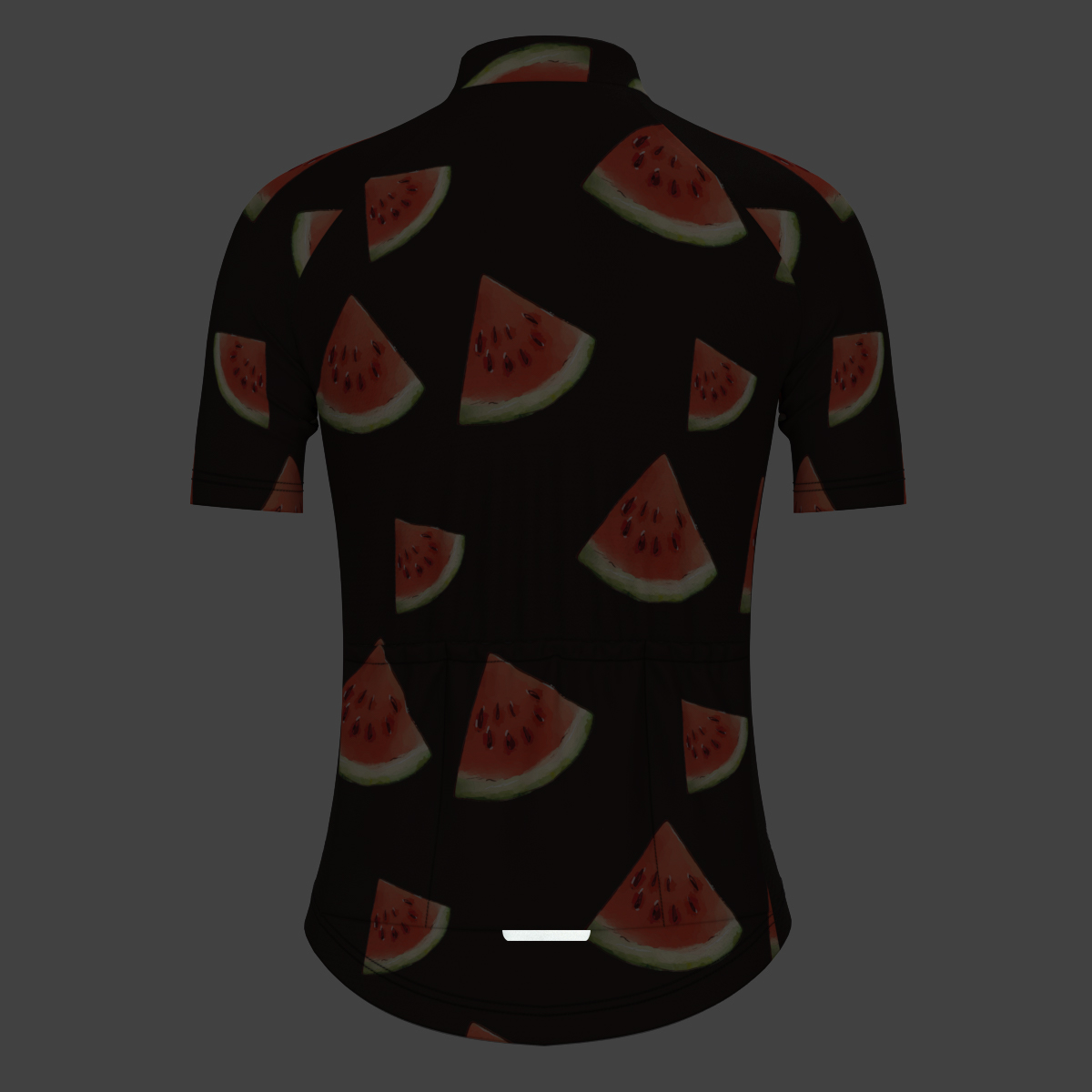 Women's Juicy Summer Watermelon Cycling Jersey - Black