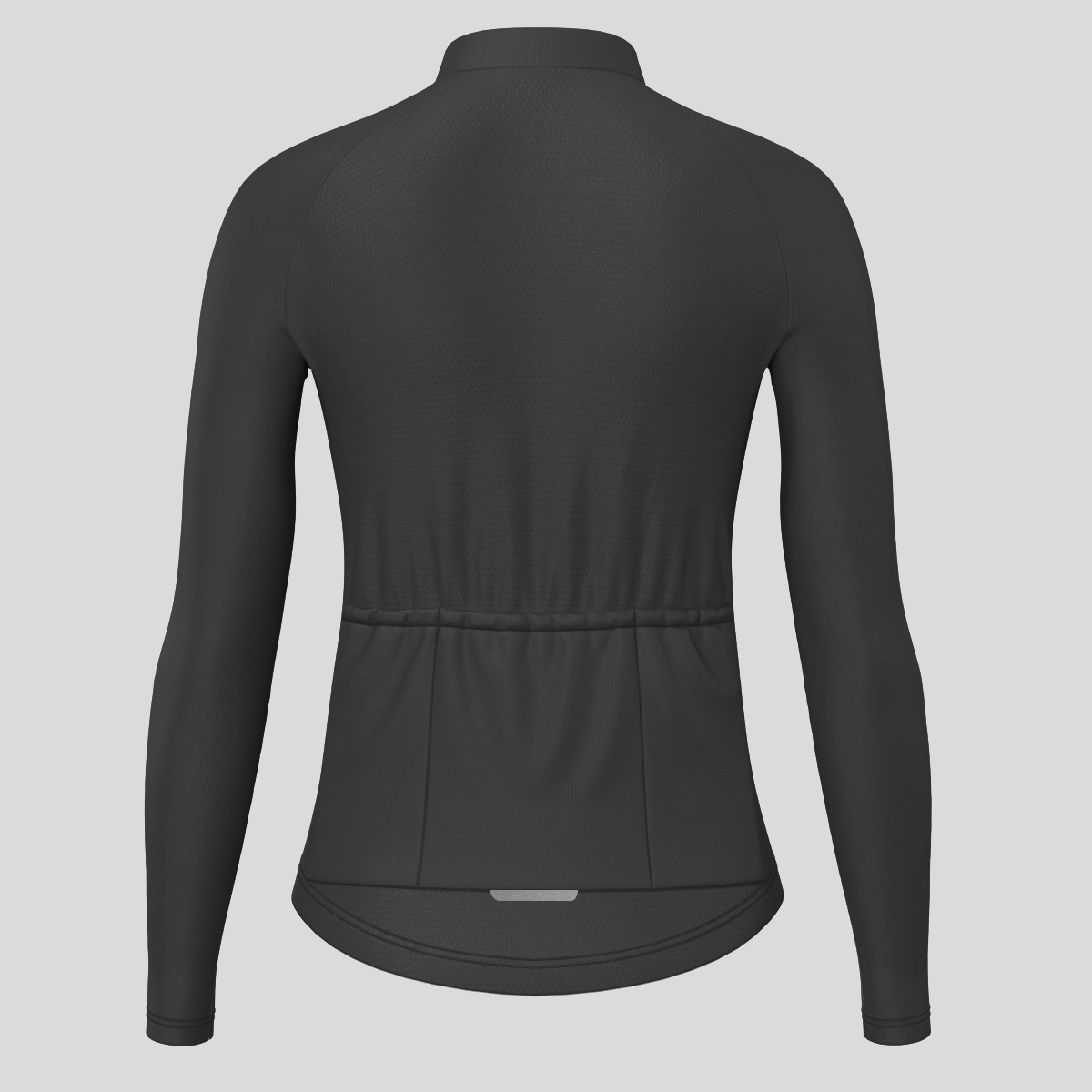Women's Minimal Solid LS Cycling Jersey - Black