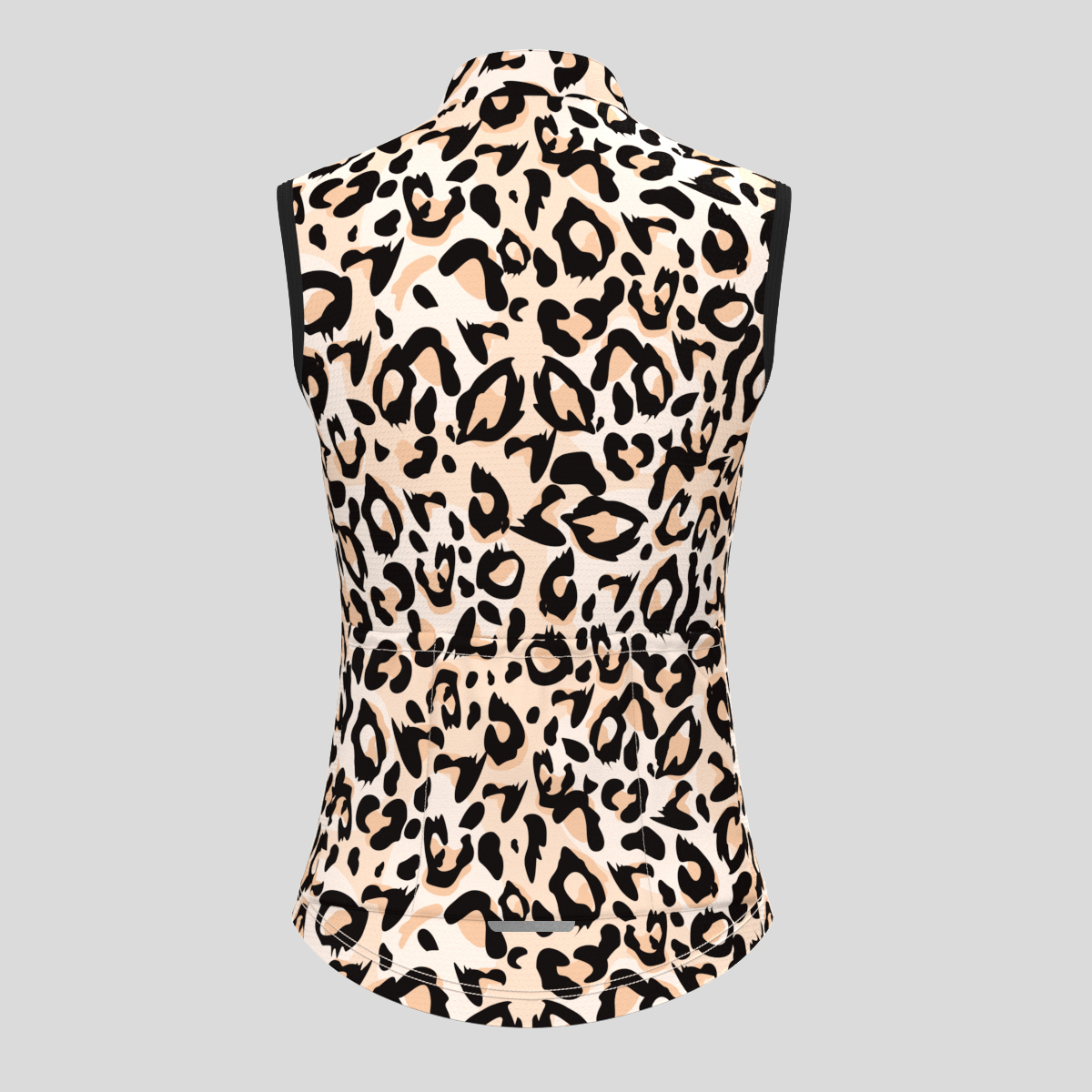 Women's Leopard Print Sleeveless Cycling Jersey