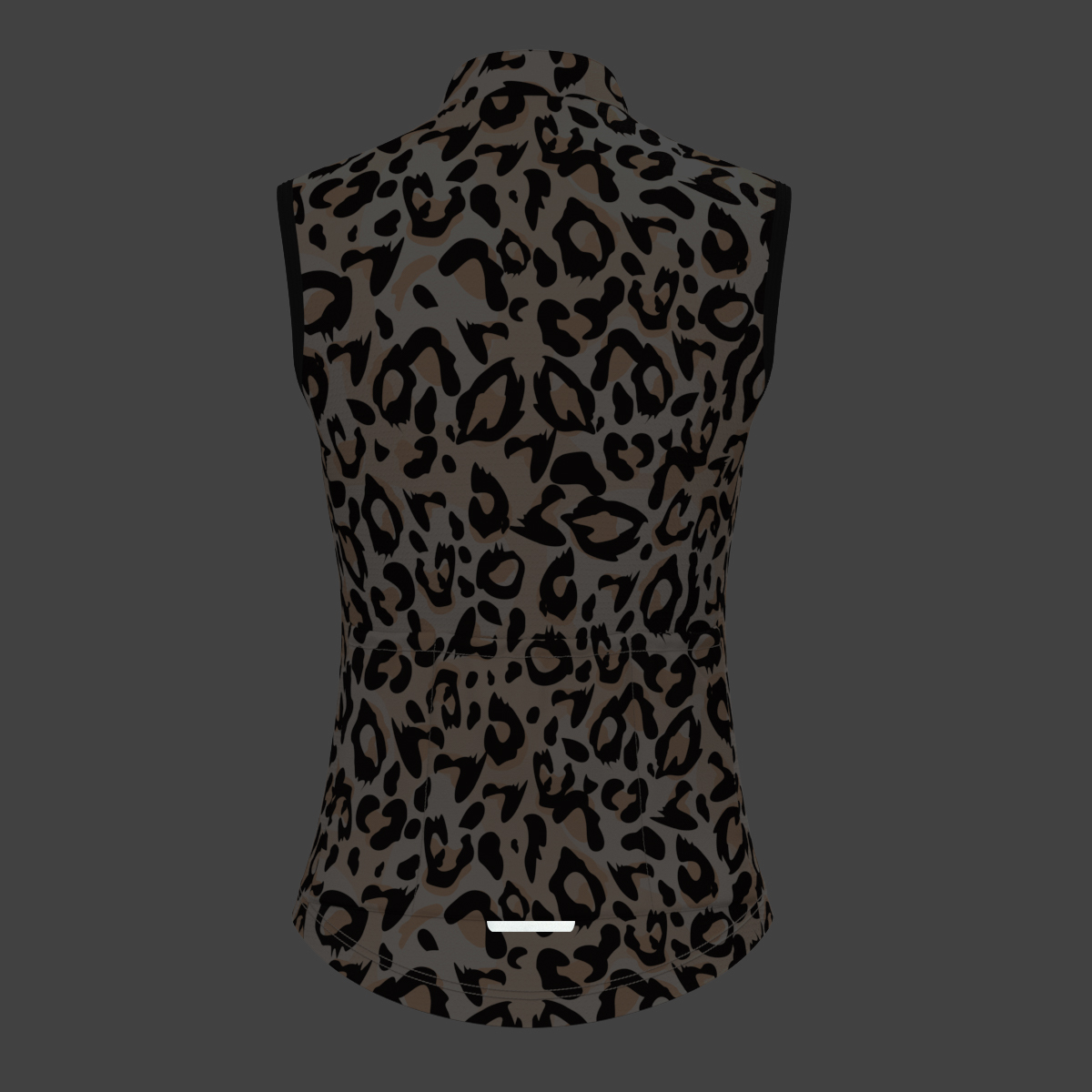 Women's Leopard Print Sleeveless Cycling Jersey