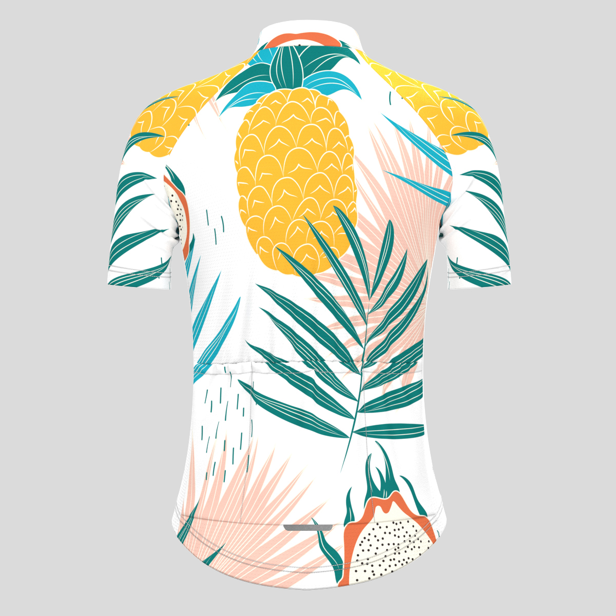 Women's Pitaya Pineapple Print Cycling Jersey - White