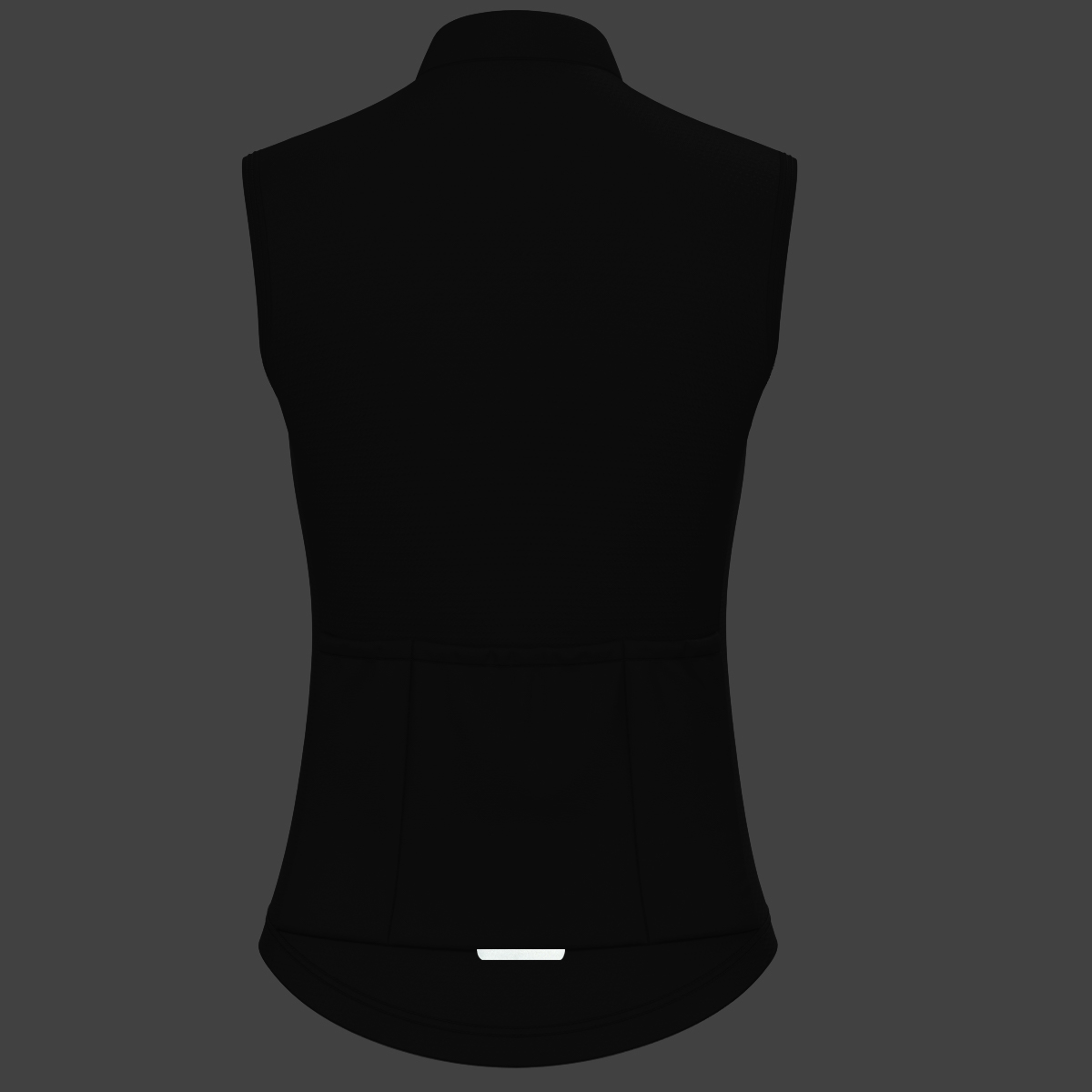 Women's Minimal Solid Sleeveless Cycling Jersey - Black