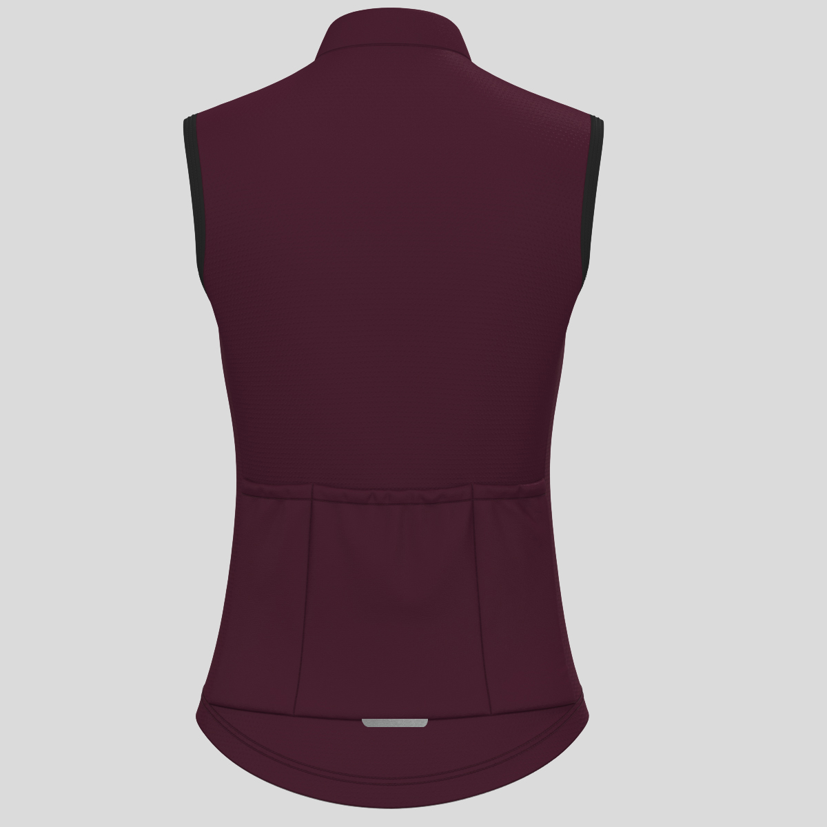 Women's Minimal Solid Sleeveless Cycling Jersey - Burgundy