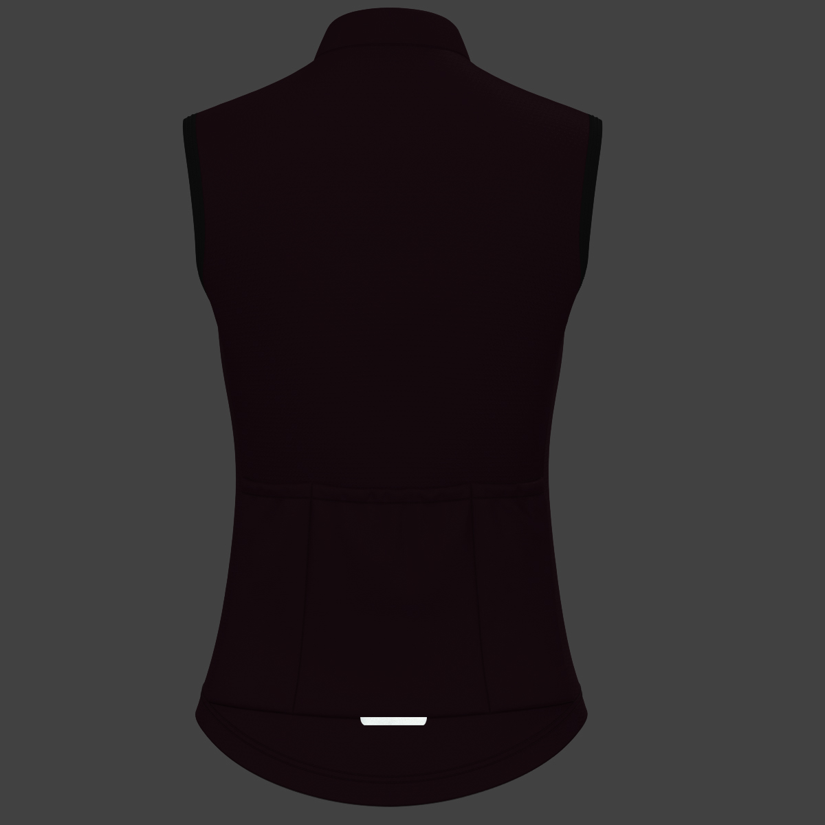 Women's Minimal Solid Sleeveless Cycling Jersey - Burgundy