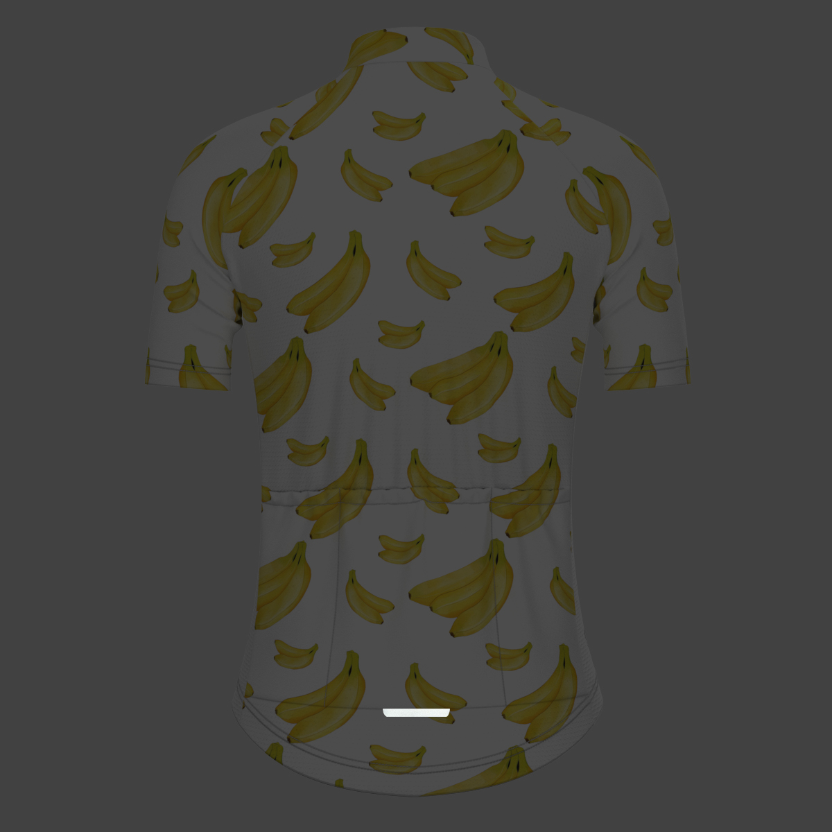 Women's Undress Me Banana Cycling Jersey - White