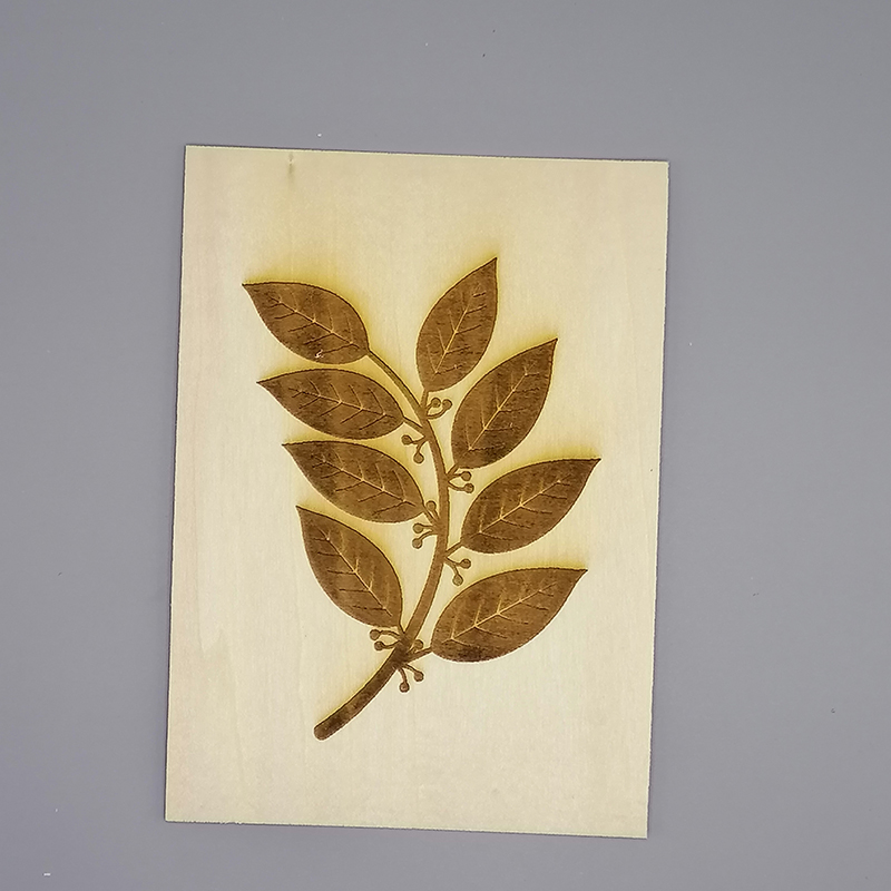 Maomitu Leaves Wood Carving, Photo Frame with Carved Wood Board
